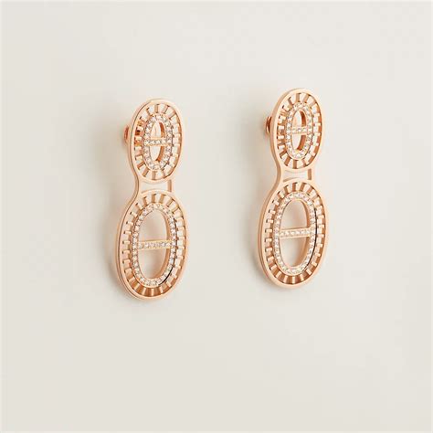 hermes chaine d ancre earrings|Chaine d'ancre Divine earrings, large model .